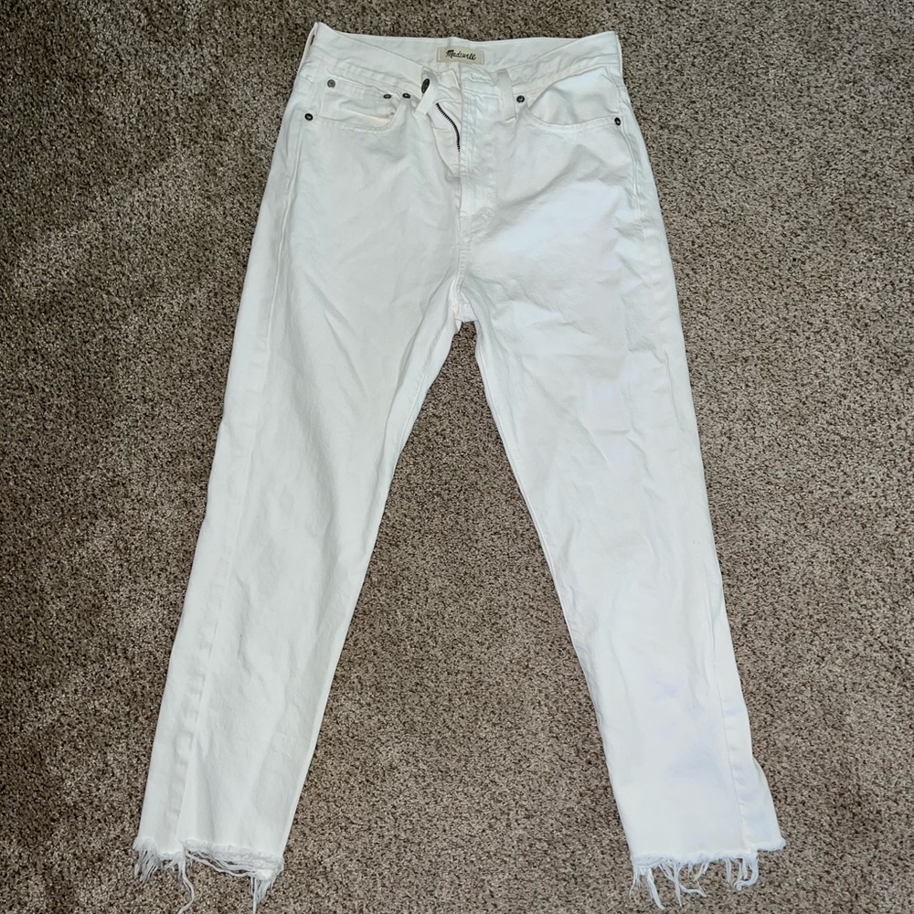 madewell white jeans - bootcut